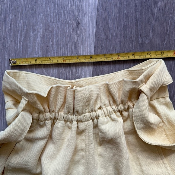 Wilfred High Waist Gelas Yellow Shorts Size 00 Dressy Resortwear Summer - Picture 5 of 9